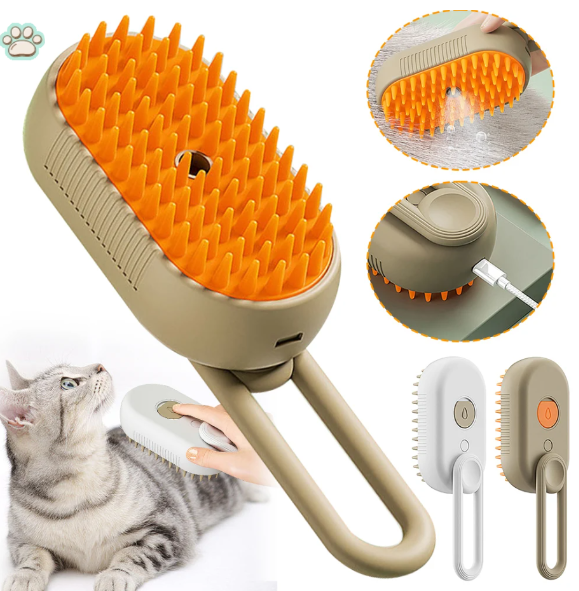 FurFusion™ Electric Steam Pet Brush